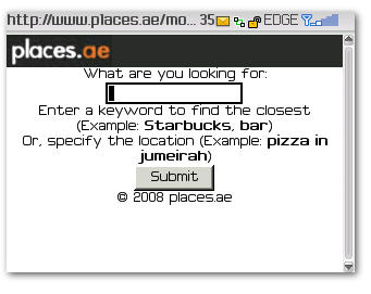 Places.ae BlackBerry Home